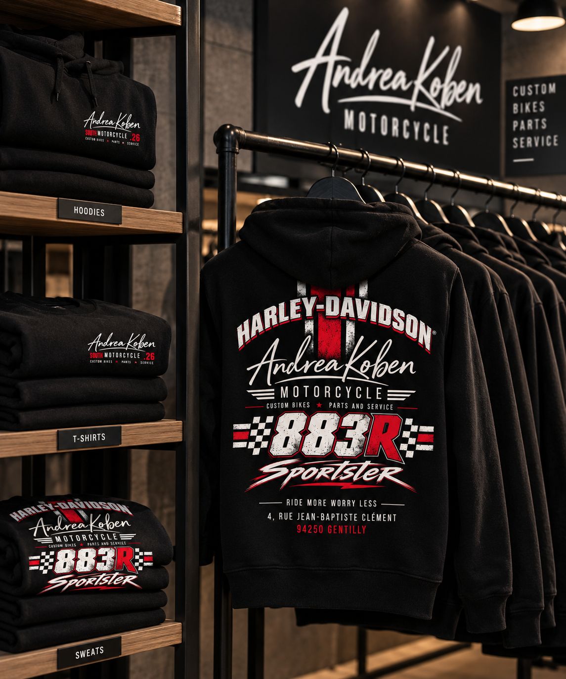 La collection noire dans l’atelier Andrea Koben